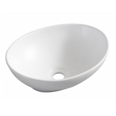 China HY3020 Ceramic Australian Style Small Size Easy Clean Oval Bathroom Wash Basin for sale