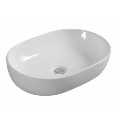 China HY5006 Oval Shape Hand Wash Basin HY5006 Porcelain Cabinet Top Hand Wash Basin Counter For Villa for sale