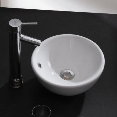 China HY3002A Modern Small Size Round Shape Porcelain Ceramic Sink Bathroom Sink for sale