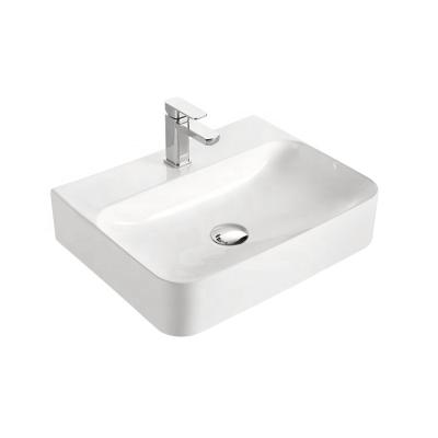 China Modern HY8142 Sanitary ware porcelain sink with quality warranty countertop for sale