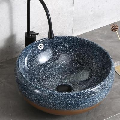 China HY-5089 D32 Modern Marble Basin Wash Hand Basin Bathroom Sink Countertop for sale