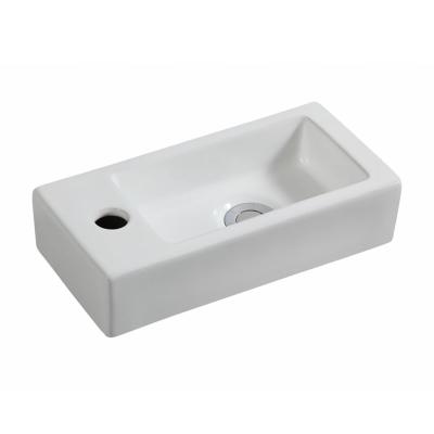 China Bathroom Sanitary Wash Basin HY-3053R Hanging Ware Basin Hand Made In China Matte Color Basin for sale