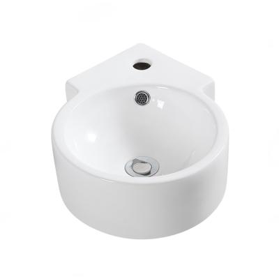 China HY3042 Modern Shape Bathroom Sink Ceramic Small Basin Wall-Hung Wash Basin for sale