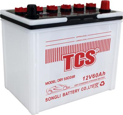 China Car Engine Start Manufacturer Supplier Dry55D26R Jis Automobile Battery For Medium Buses for sale