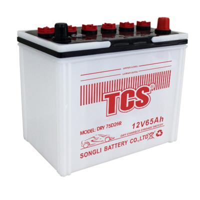 China Car Engine Starter Dry75D26R Jis High Temperature Resistant Car Battery For Sale For Excavators for sale