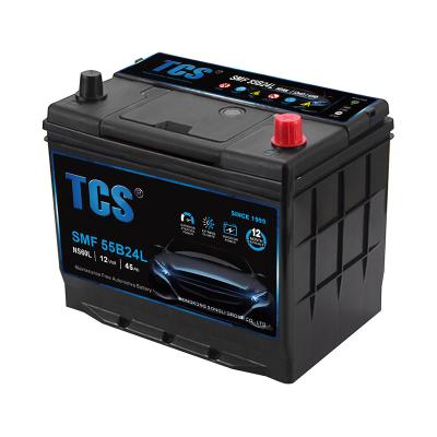 China Super Car Engine Start 55B24L (Ns60L) 36Ah Jis Golf Car Battery For Rollers for sale