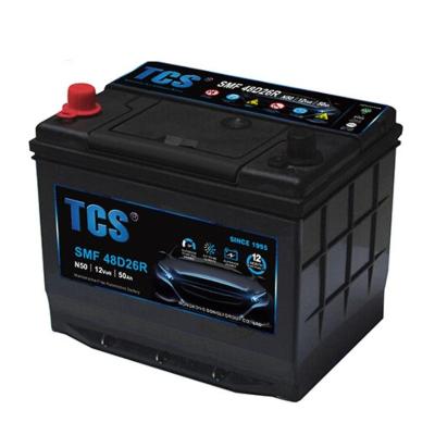 China Car Engine Start Made in China 48D26R (N50) 44Ah Jis Japanese Power Supply Car Battery for Heavy Duty Trucks for sale