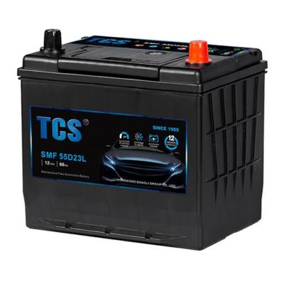 China Car Engine Start Long Life 55D23L 50Ah Jis Maintenance Free Car Battery For Rollers for sale