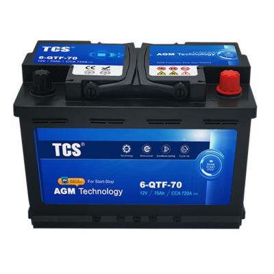 China Wholesale Auto Start Car Engine Start Stop China 6-Qtf-70 70Ah Battery For All Kinds Of Cars for sale