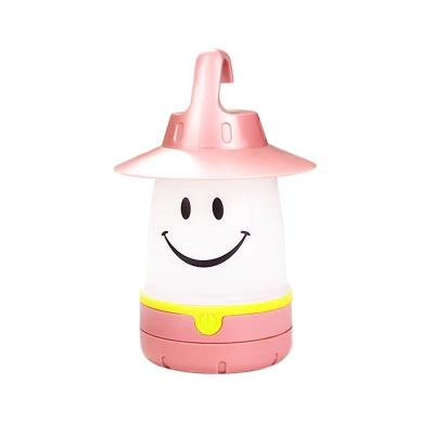 China Other Children's Creative Energy-saving Lamp Outdoor Atmosphere Decoration Cabin Market Tent Camping Lamp Night Face Smile Face Lamp for sale