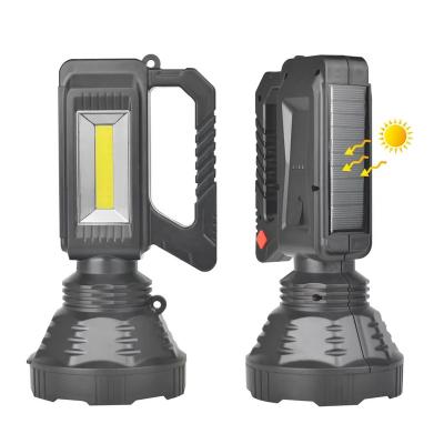 China USB Solar Multi-Function LED Cob Lamp Strong Light Portable Rescue LED Sub-team Leader Camping Fishing Display Electric Hand Lamp for sale