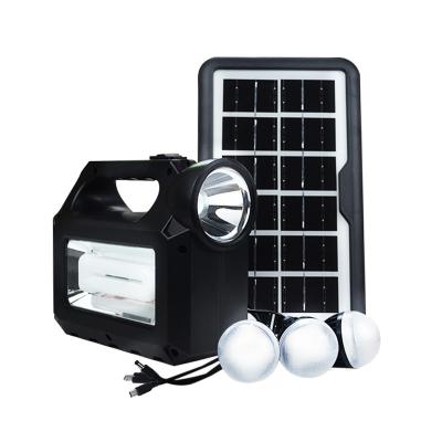 China Backup Solar Generator System For Home Solar Lighting System With FM Radio Mobile Charger And Lamp Outdoor Garden Camping Lamp for sale