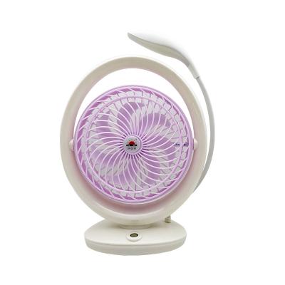 China Outdoor Outdoor Camping Light With Small Fan Charging Mini Small Night Light Electric Fan Household Office High Wind USB Fan for sale