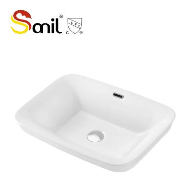 China Hot Sale Bathroom Toilet Sink Smooth Ceramic Basin In Bathroom for sale