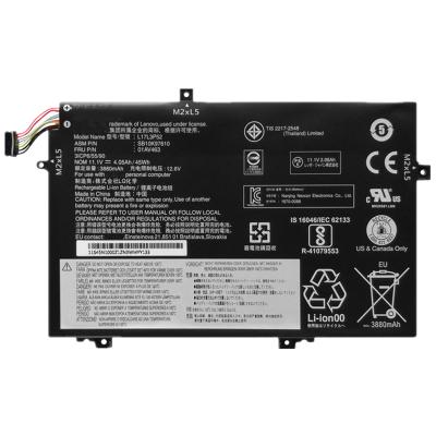 China LAPTOP Laptop Battery for Lenovo ThinkPad L470 L480 E480 E580 L580 L590 01AV463 01AV465 01AV466 L17M3P53 for sale