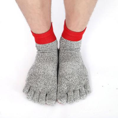 China high quality custom cut tube 5 levels Anti-cut anti bumps knitted cut resistant socks for sale