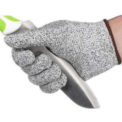 China Anti-Cut Anti-Cut PU Coated Level 5 Safety Work Gloves Cut Resistant And Proof Gloves For Construction Workers for sale