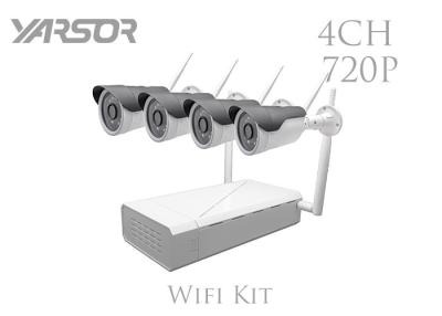 China 720P Waterproof 4 Channel Wireless P2P NVR Kit IP Camera For Conference Hall for sale