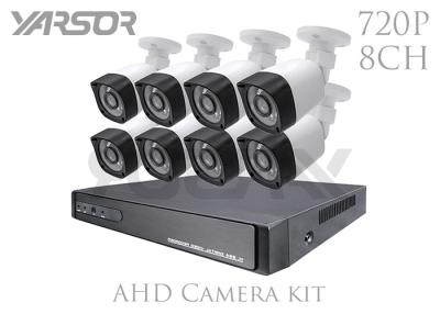 China HD 720P / 1080N AHD Camera Kit 8 CH 1MP Video Surveillance Kit With Day / Night Vision for sale