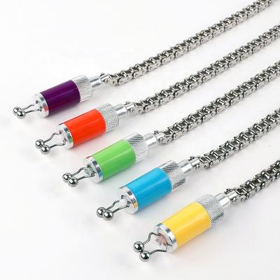 China Fsihing Tackle High Quality SW22 Five Colors Steel Chain Indicator Linking Carp Fishing Alarm Swinger Device for sale