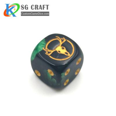 China Promotional Custom DND Games Standard 6 Sided 16mm D6 Plastic Game Dies For Board Games Activity Casino Theme Gifts Toy Gifts for sale