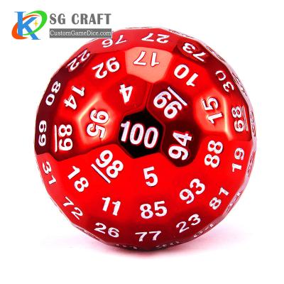 China DND Gaming Dice Customized Dice For Battery D100 Rainbow Metal Dice Polyhedral Backgammon Dice Cup With High Quality. for sale