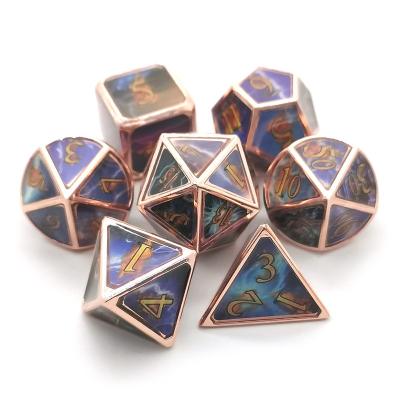 China High Quality Polyhedral Multicolor Sided Dies Dnd D8 Custom DND Games Custom Metal Dice Dies Counter For Board Game for sale