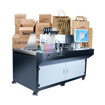 China Garment Shops Foofon easy to operate single pass printer kraft paper bag corrugated box uv single pass printer for sale