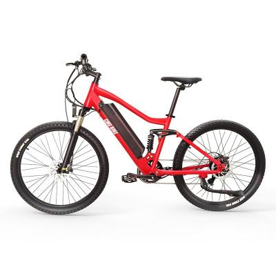 China 27.5Inch Mountain Bike Full Suspension Warehouse Stock MTB Electric Bicycle 7 Speed ​​Electric Bike E-bike for sale