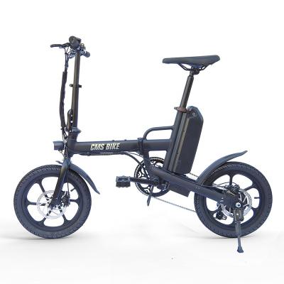 China City Folding Ebike OEM 16Inch 36V250W Folding Electric Bicycle Folding Portable Bike Plegable Sepeda Lipat Listrik Battery Bicicleta Electrica for sale