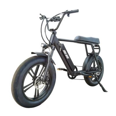 China Powerful Super Fat Tire ebike 45V500W Motorcycles 73 Long Range Two Seat Electric Bike 20Inch Tire Motor Electric Bike for sale