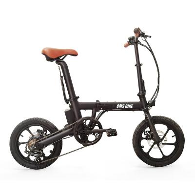 China OEM pocket dirt bike aluminum alloy surron electric bike 16 inch alloy folding electric bike 36v 10.4ah ebike with 6 gears for sale