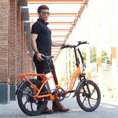 China Aluminum alloy warehouse stock high quality cheap folding electric bike commuter 36v250w tandem ebike for sale