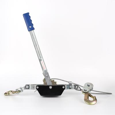 China Portable Aluminum Manual Metal Lift Puller Lifting Equipment Hand Rope 0.8T 1.6T 3.2T 5.4T Wire Rope Hoist Hoist Hand Winch Puller for sale