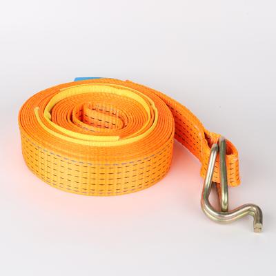 China Heavy Duty Car Tow Rope Strap 100%high Tenacity Polyester Recovery Tow Strap Gear Kits For 4x4 for sale