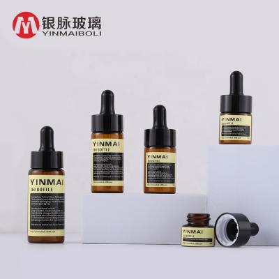 China Personal Care Glass Bottle For Essential Oil Glass Dropper Bottle Boston Round Bottle Label Printing Personal Care for sale