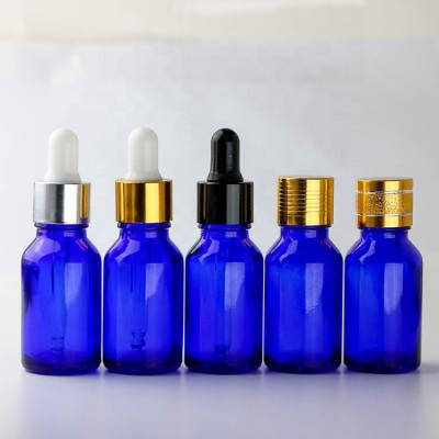 China Personal Care Wholesale 5ml 10ml 15ml 20ml 30ml 50ml 100ml Cobalt Blue Essential Oil Personal Care Glass Bottle for sale