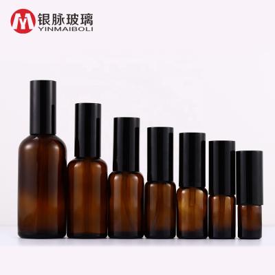 China Personal Care Cosmetic Packaging 5ml 10ml 15ml 30ml 50ml 100ml Amber Perfume Atomizer Fine Mist Glass Spray Empty Bottle With Sprayer for sale