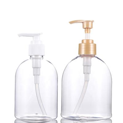 China Household Products Empty Gel Bottle 500Ml PET Washing Soap Plastic Clear Foaming Hand Sanitizer Pump Bottle With Pump for sale