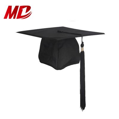 China Black Graduation Cap Black Graduation Hat With Tassel For School for sale