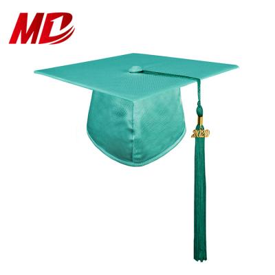 China Top Quality Graduation Hat And Tassel Adult Shiny Graduation Hats With Tassels Year Charm for sale