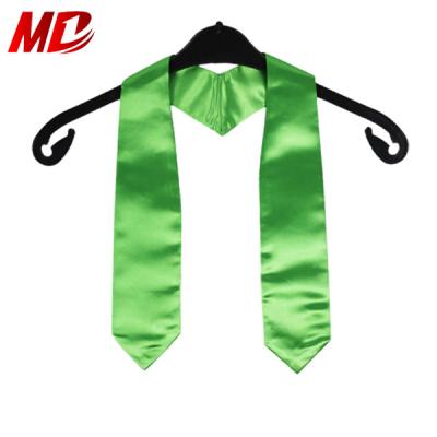 China Wholesale Plain Kelly Green Satin Graduation Stoles Wholesale Sgraduation Stoles For Kids for sale