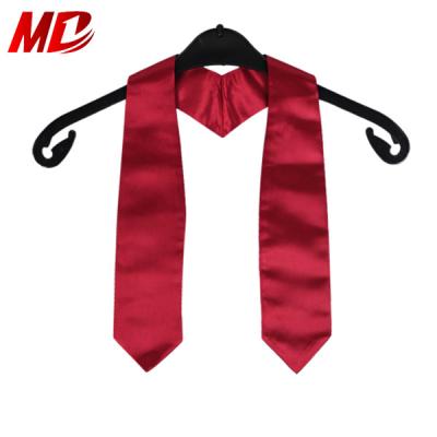 China Classic School Elementary School Graduation Scarf Plain Plain Stole for sale