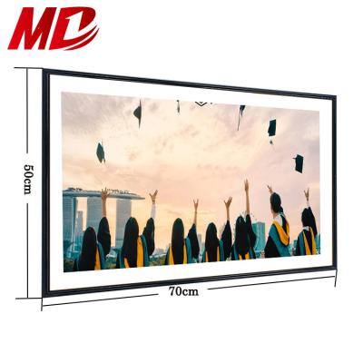 China Wholesale home decoration picture photo frame fashion black PVC photo frame, poster plastic frame picture frame direct factory price for sale