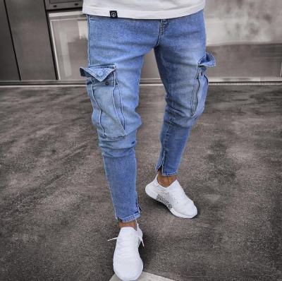 China Wholesale QUICK DRY Pencil Pants Slim Denim Pants Mens Jeans With Pockets Zipper for sale