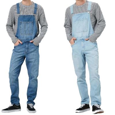 China 2021 New Fashion Breathable Denim Overalls Men Skinny Jeans BibTrousers Siamese Pants Plus Size Overall Trousers for sale