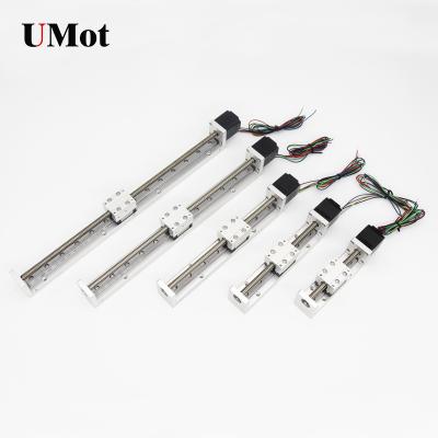 China 100mm Width (50mm-300mm Length) Mini NEMA 11 Miniature Linear Guide Rail 30mm Linear Motor Actuator For LED Flatbed Printer for sale