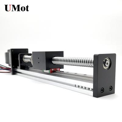 China 50~1000mm 40mm Linear Motion Guide Rails CNC Linear Guide Rail with NEMA 23 Motor for sale