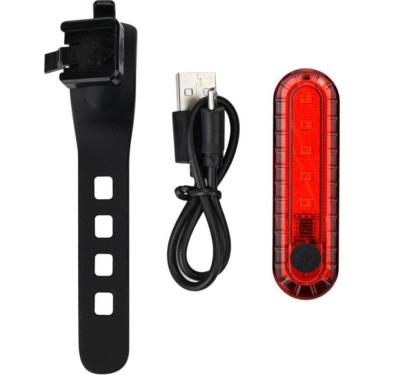 China Bike Tail Light Mini Bike Accessory Red Warning Waterpoof 4 Modes Bike Light Set Rechargeable Rear Lamp For Bike for sale