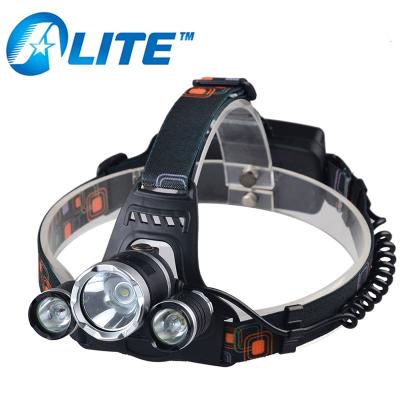 China Camping High Power 3 LED 6000 Lumens Rechargeable Headlamp XM-L T6 Head Lamp Headlamp for sale